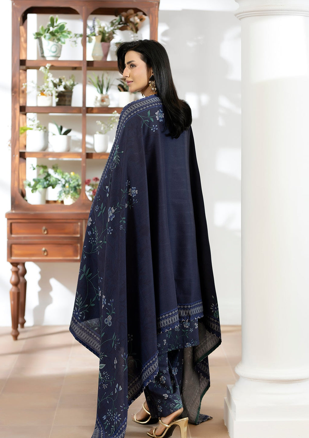 Printed Dhanak BT006605-BLU