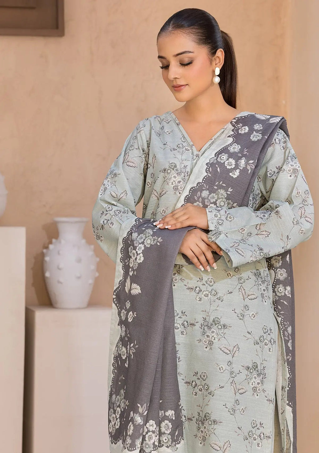 PRINTED KHADDAR BT6526-L-FRZ