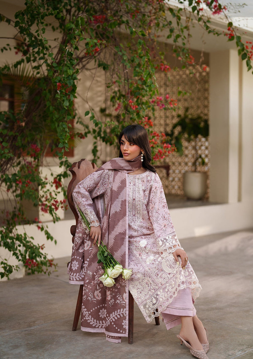 Embroidered Khaddar BT6552-PCH