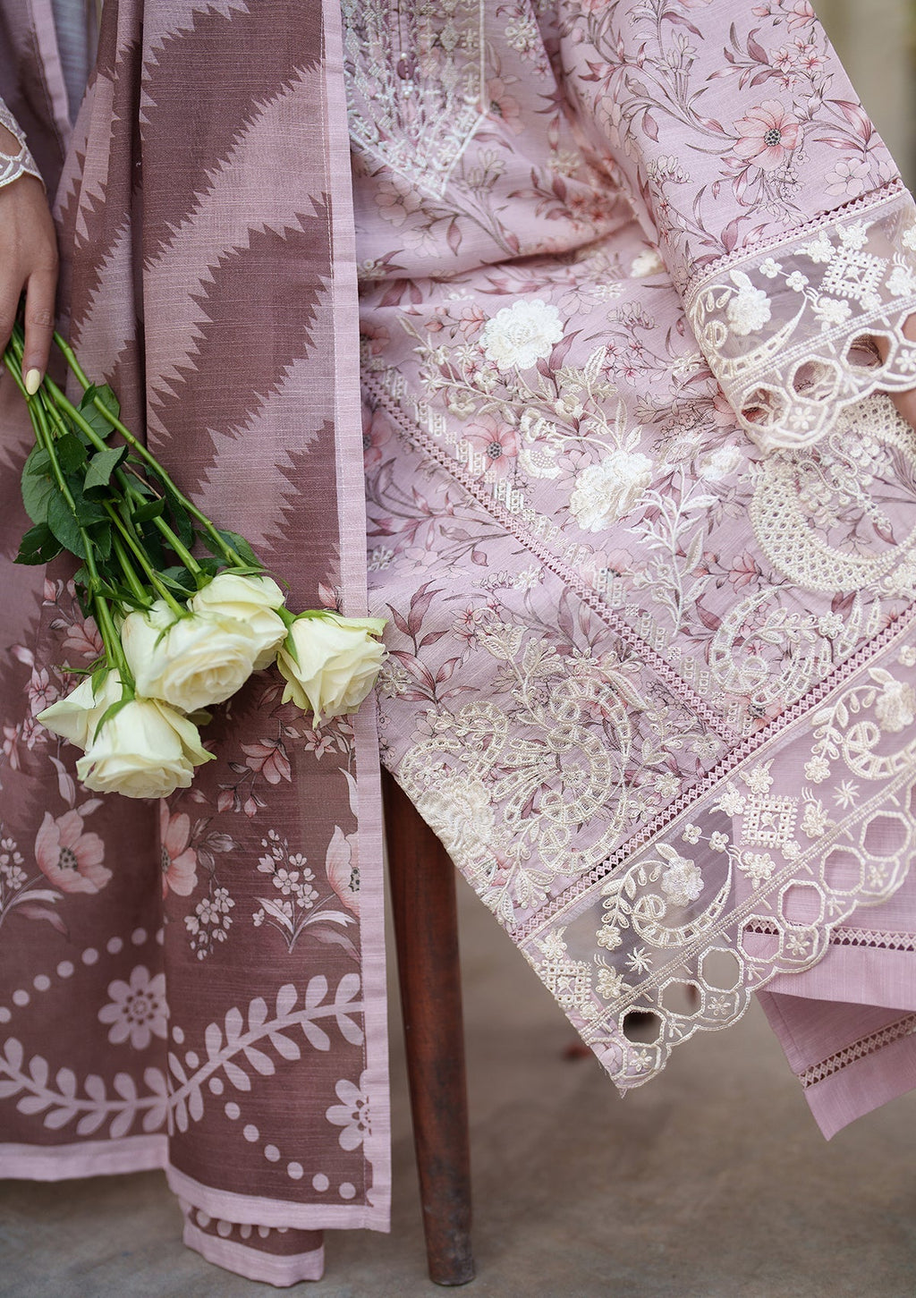 Embroidered Khaddar BT6552-PCH